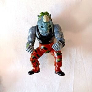VTG TMNT Teenage Mutant Ninja Turtles Rocksteady Figure 1988 80s Toy Playmates
